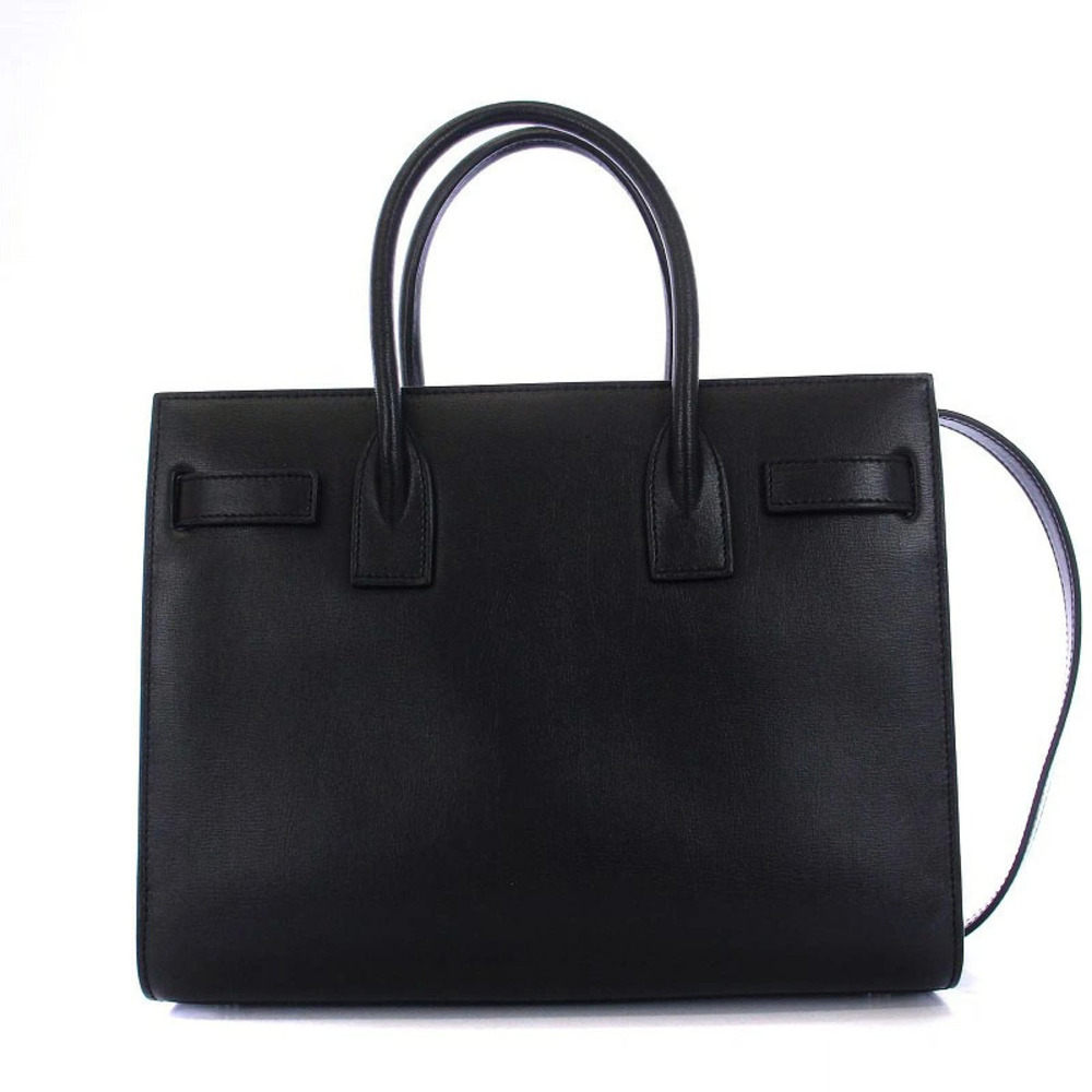Saint Laurent Paris Sac de Jour Handbag Shoulder Bag Grain Leather Black